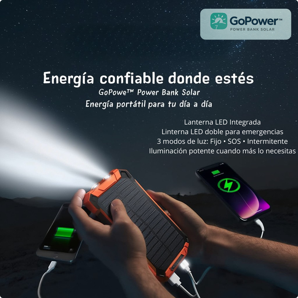 Energía portátil para apagones, viajes y emergencias