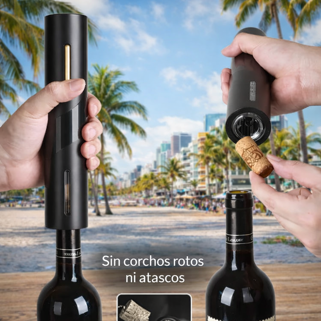 HISIP – Electric Wine Set | Abridor de Vino Eléctrico Premium