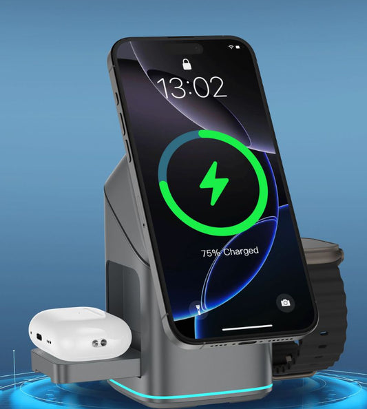 MagCharge Pro™ Estação de Carregamento 3 em 1